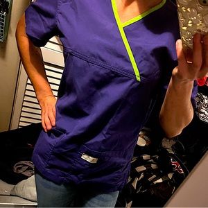 Purple scrub top